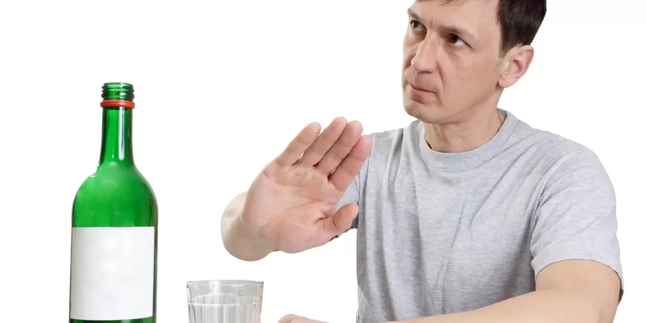 One person refuses alcohol